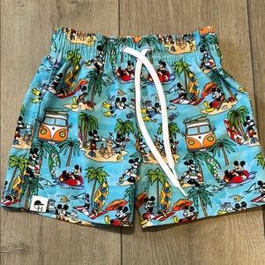 George Hats Mickey Mouse Print Kids Hybrid Shorts